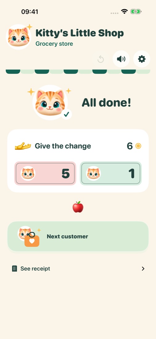 Give the change and start a new shopping story.
